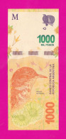 Argentina , 2020-2022- Suffix 59NA- 1000 Pesos. Obverse Hornero, National Bird. Reverse Pampa. - Argentina