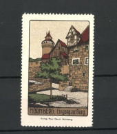 Reklamemarke Nürnberg, Eingang Zur Burg  - Vignetten (Erinnophilie)