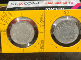 VIET-NAM DAN-CHU CONG-HOA-aluminium-KM#2.1 1946 5 Hao(coins Error Backside Printing 11 Pm)-1 Pcs- Xf No 4 - Viêt-Nam