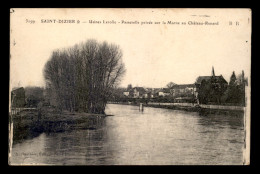 52 - ST-DIZIER - USINES LEROLLE - PASSERELLE PRIVEE SUR LA MARNE AU CHATEAU-RENARD - Saint Dizier