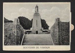 55 - VERDUN - SOUVENIR - MONUMENTS - CARTE SYSTEME DEPLIANT MULTIVUES  - Verdun