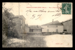 55 - NEUVILLE-SUR-ORNE - RUE ET PONT DU MOULIN - MAGASIN E. MAURY, PEINTRE - EDITEUR DUMONT - Autres & Non Classés