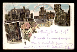 57 - METZ - CARTE LITHOGRAPHIQUE GRUSS - VOYAGE LE 20/03/1898 - Metz