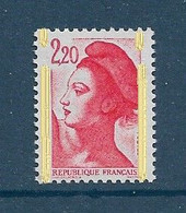 Liberté 2fr20 Rouge YT 2376 TYPE I Avec Phospho à Cheval Et GOMME MATE. Voir Le Scan. Cote Maury N° 2382 Ia : 5 €. - Nuevos