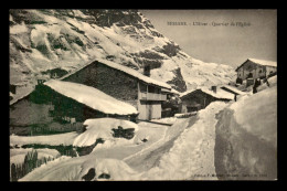 73 - BESSANS - QUARTIE DE L'EGLISE EN HIVER - Autres & Non Classés