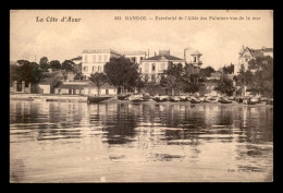 83 - BANDOL - EXTREMITE DE L'ALLEE DES PALMIERS VUE DE LA MER - Bandol