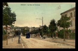 92 - SCEAUX - RUE DE FONTENAY - RESTAURANT DES BOSQUETS - CARTE GRAINEE ET COLORISEE - Sceaux