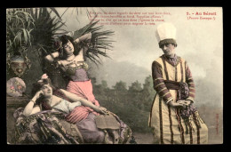 BERGERET - AU SERAIL - N°2 - FEMMES - CARTE COLORISEE - Bergeret