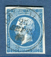 Superbe & Rare N° 14A - Cachet à Date Sarde D'Albertville - Signé Calves - 1870 Bordeaux Printing