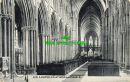 R600919 4378. Lichfield Cathedral Nave E. Photochrom. 1919 - Wereld