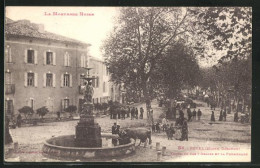 CPA Revel, Fontaine Des 3 Graces Et La Promenade  - Revel