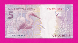 Brazil. Sept, 2021- 5 Reais ( 2nd Family). Obverse Symbolic Effigy Of The Repubblic. Reverse The Great Egret. - Brasil