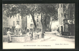 CPA Draguignan, Place De Portaiguiéres  - Draguignan