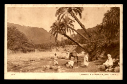 SCENES ET TYPES - TUNISIE - SAHARA - RIVIERE DANS L'OASIS - EDITEUR LEHNERT & LANDROCK - SERIE PAYSAGE D'ORIENT - Tunisia