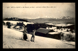 73 - AIX-LES-BAINS - AU REVARD EN HIVER - AU FOND LE MONT-BLANC - Aix Les Bains