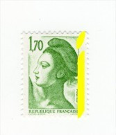 Liberté 1fr70 Vert YT 2318 B Avec Phospho à Cheval. Pas Courant, Voir Le Scan. CoteYT : 5 €,  Maury N° 2327a : 10 €. - Nuovi