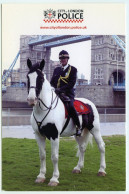 CITY OF LONDON : POLICE HORSE, TOWER BRIDGE (10 X 15cms Approx.) - Chevaux
