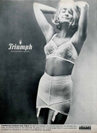 Publicité Papier  LINGERIE TRIUMPH ELASTI Novembre 1964 FAC 1020 - Publicidad