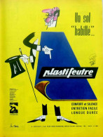 Publicité Papier  PLASTIFEUTRE REVETEMENT SOLS Mars 1964 FAC 983 - Advertising