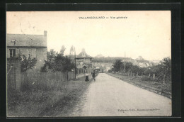 CPA Vallangoujard, Vue Gènèrale, Vue De La Rue  - Autres & Non Classés