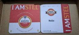 AMSTEL HISTORIC SET BRAZIL BREWERY  BEER  MATS - COASTERS #012 BAR DO MULÃO - Beer Mats
