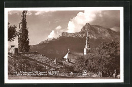 CPA Combloux, L`Église Et L`Aiguille De Warens  - Combloux