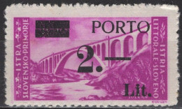 Yugoslavia / Istria And Slovenian Coast / Zone B - Postage Due - Mi 3b - 1946 - Ocu. Yugoslava: Litoral Esloveno