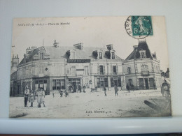 49 3159 CPA 1911 - 49 NOYANT - PLACE DU MARCHE - ANIMATION - Autres & Non Classés