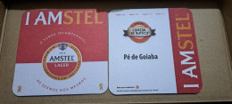 AMSTEL HISTORIC SET BRAZIL BREWERY  BEER  MATS - COASTERS #015 BAR PÉ DE GOIABA - Portavasos