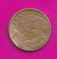 Brazil, 2003- 10 Centavos- Bronze Plated Steel- Obverse  Brazilian King Pedro I. - Brasil