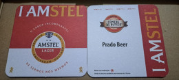 AMSTEL HISTORIC SET BRAZIL BREWERY  BEER  MATS - COASTERS #017 PRADO BEER BAR - Portavasos