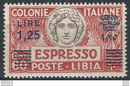 1936 Libia Espresso Italia Turrita 1v. Bc. MNH Sass. N. E17 - Unclassified