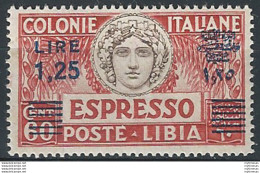 1936 Libia Espresso Italia Turrita 1v. Bc. MNH Sass. N. E17 - Zonder Classificatie