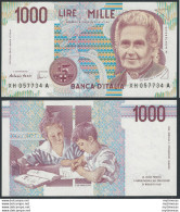 2001 Italia Lire 1.000 Maria Montessori FDS Rif. BI 58Ha Gigante - Sonstige & Ohne Zuordnung