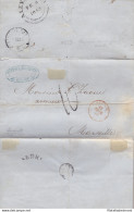 1853 MALTA, Lettera Da Alessandria D'Egitto A Marsiglia Annullo Malta Lazzaretto - Other & Unclassified