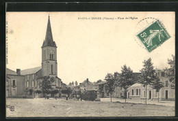 CPA Nieuil-L'Espoir, Place De L'Eglise  - Autres & Non Classés