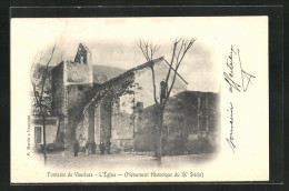 CPA Fontaine-de-Vaucluse, L`Eglise  - Autres & Non Classés