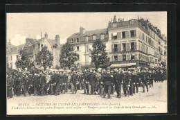 CPA Rouen, Incendie De L`Usine Lille-Bonnières  - Rouen