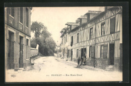 CPA Pavilly, Rue Marie-Duval, Vue De La Rue  - Pavilly