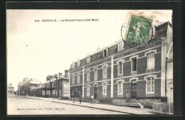 CPA Ourville, La Grande Place, Côté Midi  - Other & Unclassified