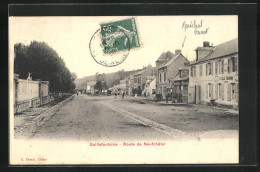 CPA Gaillefontaine, Route De Neufchatel, Vue De La Rue  - Sonstige & Ohne Zuordnung