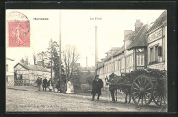 CPA Maromme, Le Pont, Fuhrwerk Vor Der Pont  - Maromme