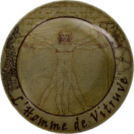 Italie, Jeton, Léonard De Vinci - L'homme De Vitruve, Nickel, TTB - Andere & Zonder Classificatie