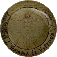 Italie, Jeton, Léonard De Vinci - L'homme De Vitruve, Nickel, TTB - Otros & Sin Clasificación