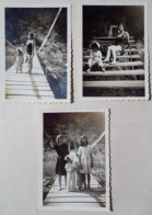 Photographie - Lot De Cinq Images De Vacances En Famille (10 Cm X 7 Cm). - Personnes Anonymes