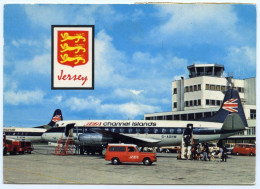 JERSEY AIRPORT : BEA CHANNEL ISLANDS VISCOUNT / LEOMINSTER, HATFIELD (10 X 15cms Approx.) - Otros & Sin Clasificación