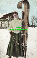 R603697 The Toronto Girl. Tobogganing. Valentine. 1908 - World