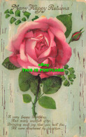 R603360 Many Happy Returns. Rose. Postcard. 1927 - Monde