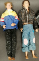 Lot 4 Dolls Action Man Mattel 1968 1999 2003 Hasbro - Action Man