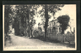 CPA Cambo-les-Bains, La Poste Et L`Allée Des Thermes  - Altri & Non Classificati